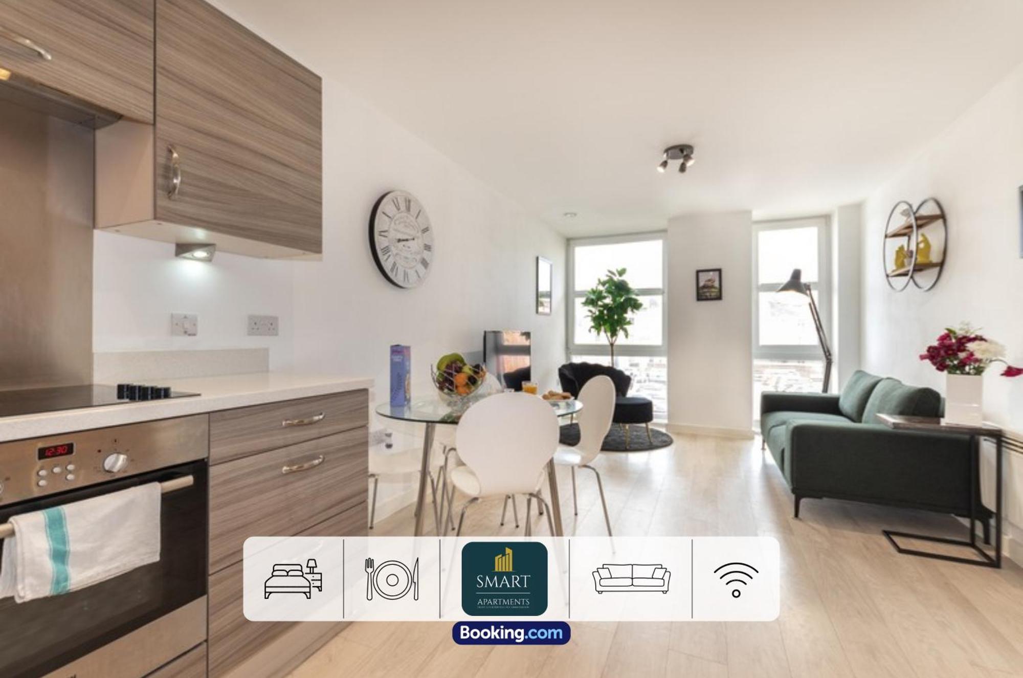 Spacious City Center Apartment By Smart Apartments Short Lets & Serviced Accommodation Apartment Southampton With Free Wifi Exteriör bild
