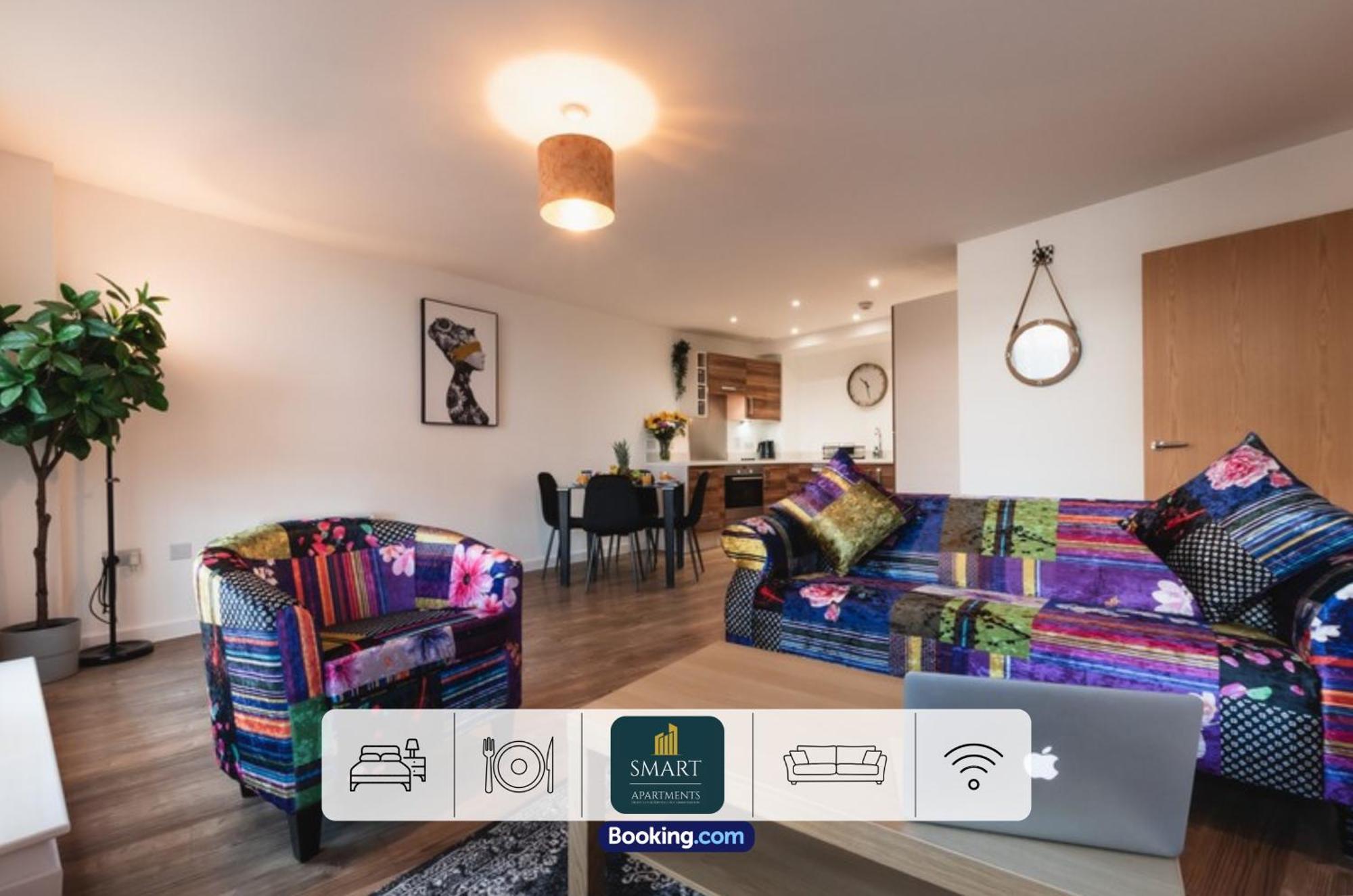 Spacious City Center Apartment By Smart Apartments Short Lets & Serviced Accommodation Apartment Southampton With Free Wifi Exteriör bild
