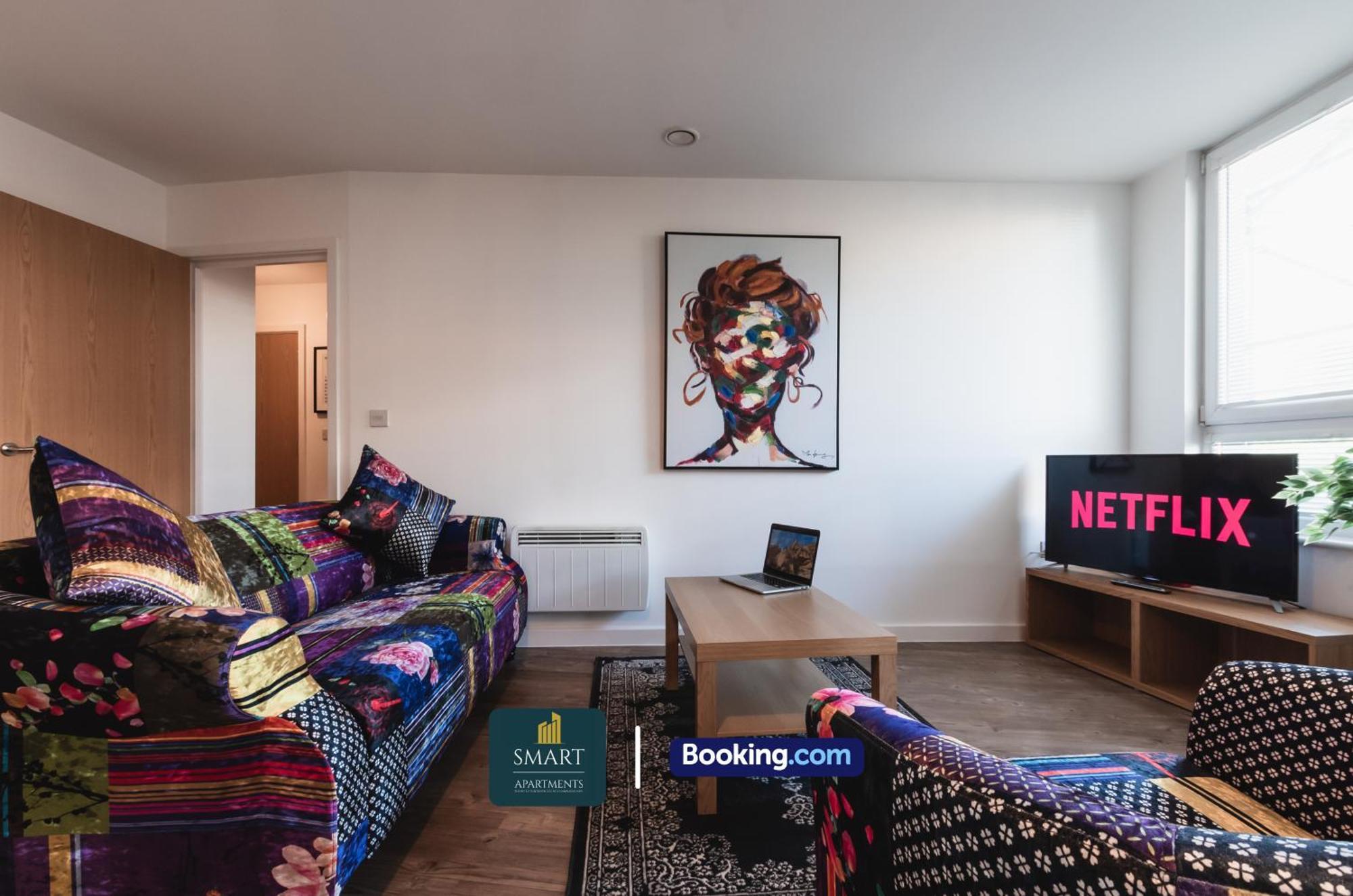 Spacious City Center Apartment By Smart Apartments Short Lets & Serviced Accommodation Apartment Southampton With Free Wifi Exteriör bild